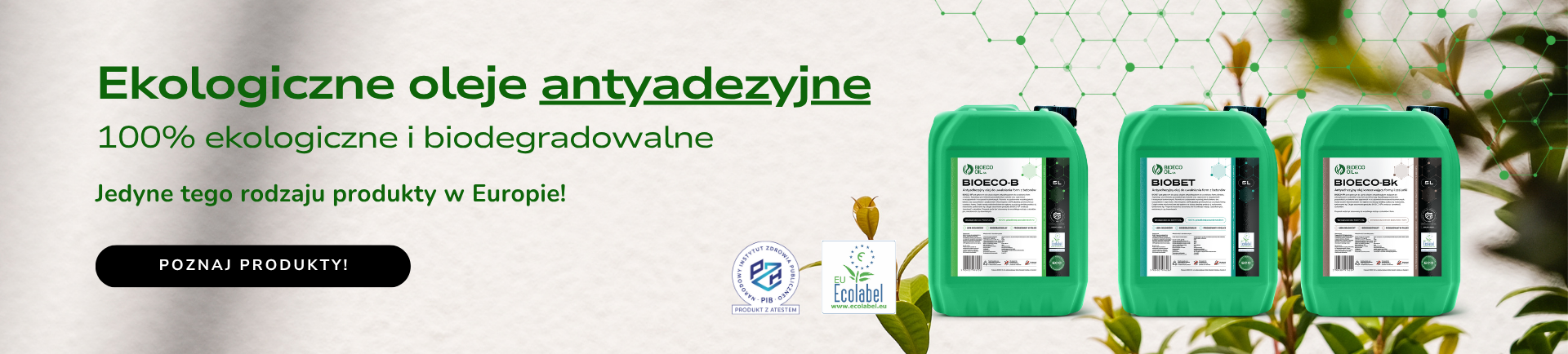 Oleje antyadhezyjne BIOECO OIL
